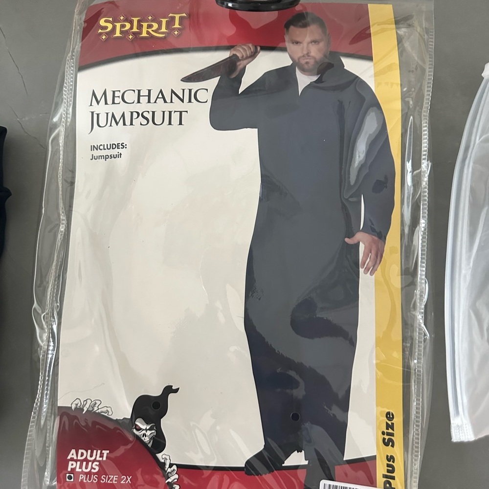 Michael Myers, Jumpsuit & Mask, Adult Plus Size 2x in GREAT Condition